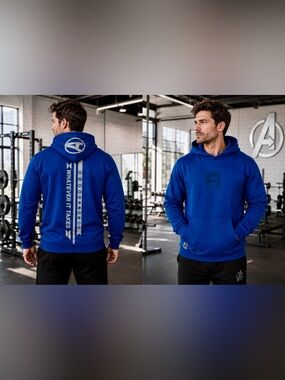 Disney Marvel Avengers Fitness Performance Pullover Hoodies XXL Activewear